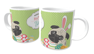 Caneca Cachorro Wishing You a Happy Easter