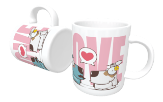 Nome do produto Caneca Cachorro Casal Love