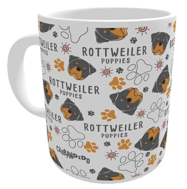 Nome do produto: Caneca Rottweiler Puppies