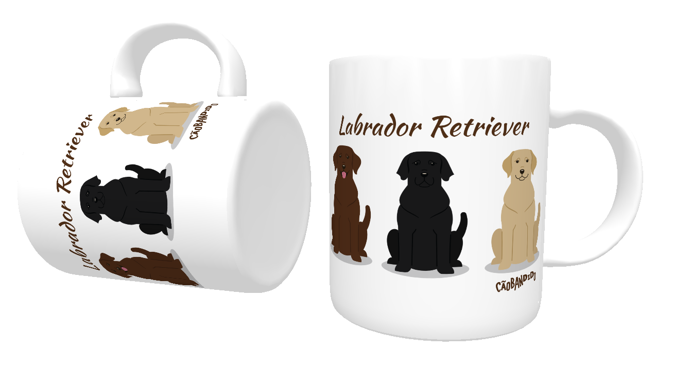 Caneca Labrador Todas as Cores