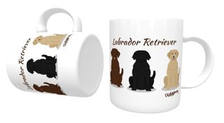 Caneca Labrador Todas as Cores