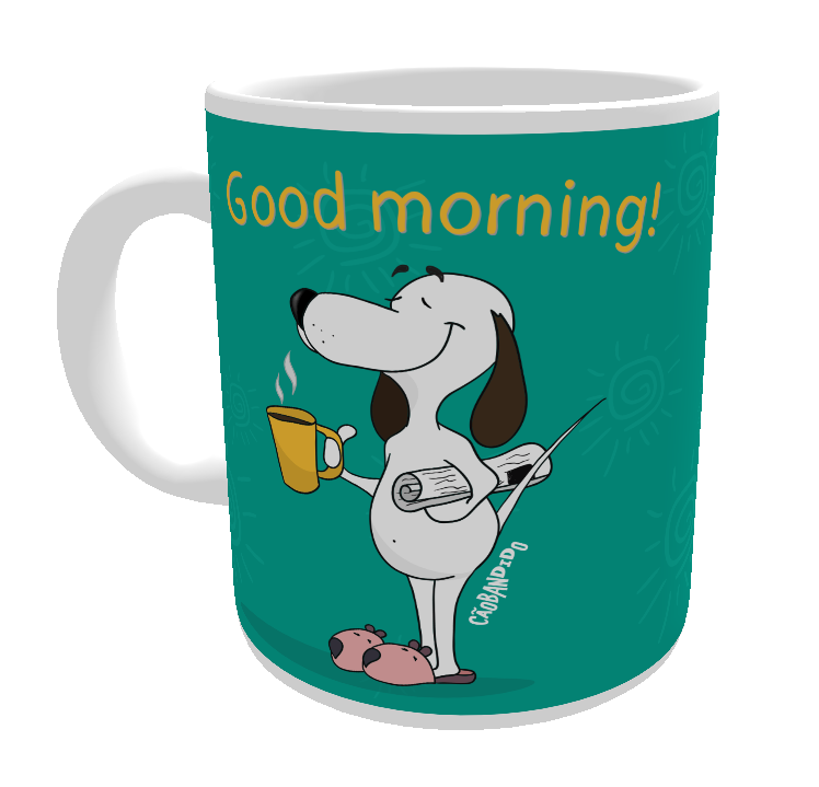 Caneca Cachorro Good Morning