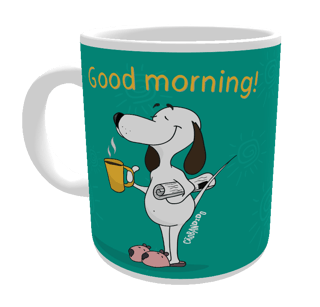 Caneca Cachorro Good Morning