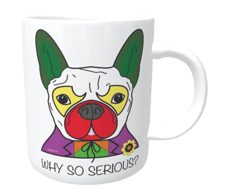 Nome do produto Caneca Cachorro Coringa - Why So Serious?