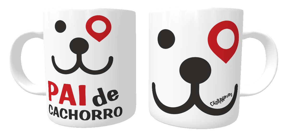 Nome do produto: Caneca Pai de Cachorro