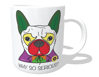 Caneca Cachorro Coringa - Why So Serious?