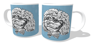 Nome do produto Caneca Poodle de Gravatinha Borboleta