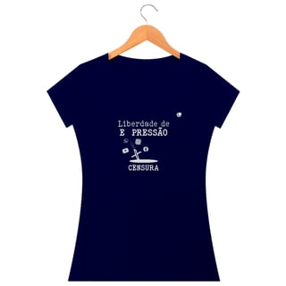 Nome do produto Camiseta - Liberdade de EXPRESSÃO CENSURA (Baby Long)