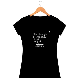 Nome do produto Camiseta - Liberdade de EXPRESSÃO CENSURA (Baby Long)