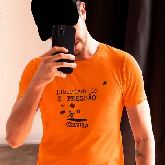 Camiseta - Liberdade de EXPRESSÃO CENSURA (Unissex)