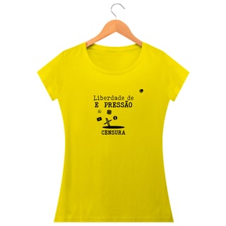 Nome do produto Camiseta - Liberdade de EXPRESSÃO CENSURA (Baby Long)