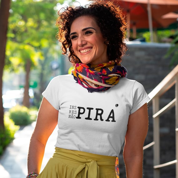 Camiseta - Inspira respira não pira (Baby Long)