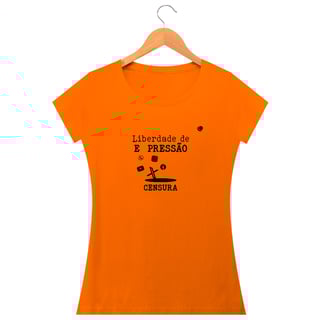 Nome do produto Camiseta - Liberdade de EXPRESSÃO CENSURA (Baby Long)