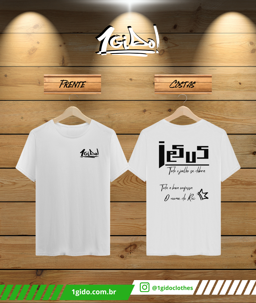 T-SHIRT Quality 1Gido - Masc | Estampa Costas - Jesus [Claras]