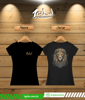 T-SHIRT Quality 1Gido - Fem | Estampa Costas - Poder, Força e Majestade. [Colors]