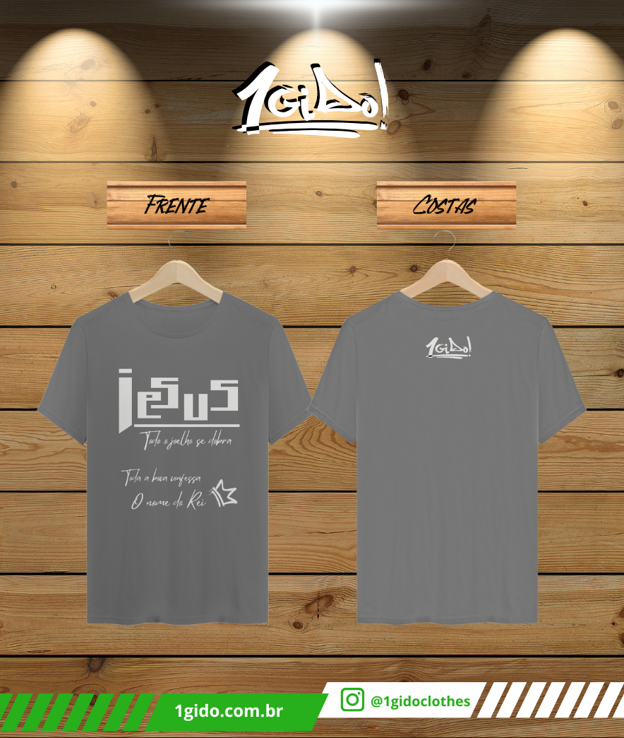 T-SHIRT Estonada 1Gido - Masc | Estampa Frente - Jesus 