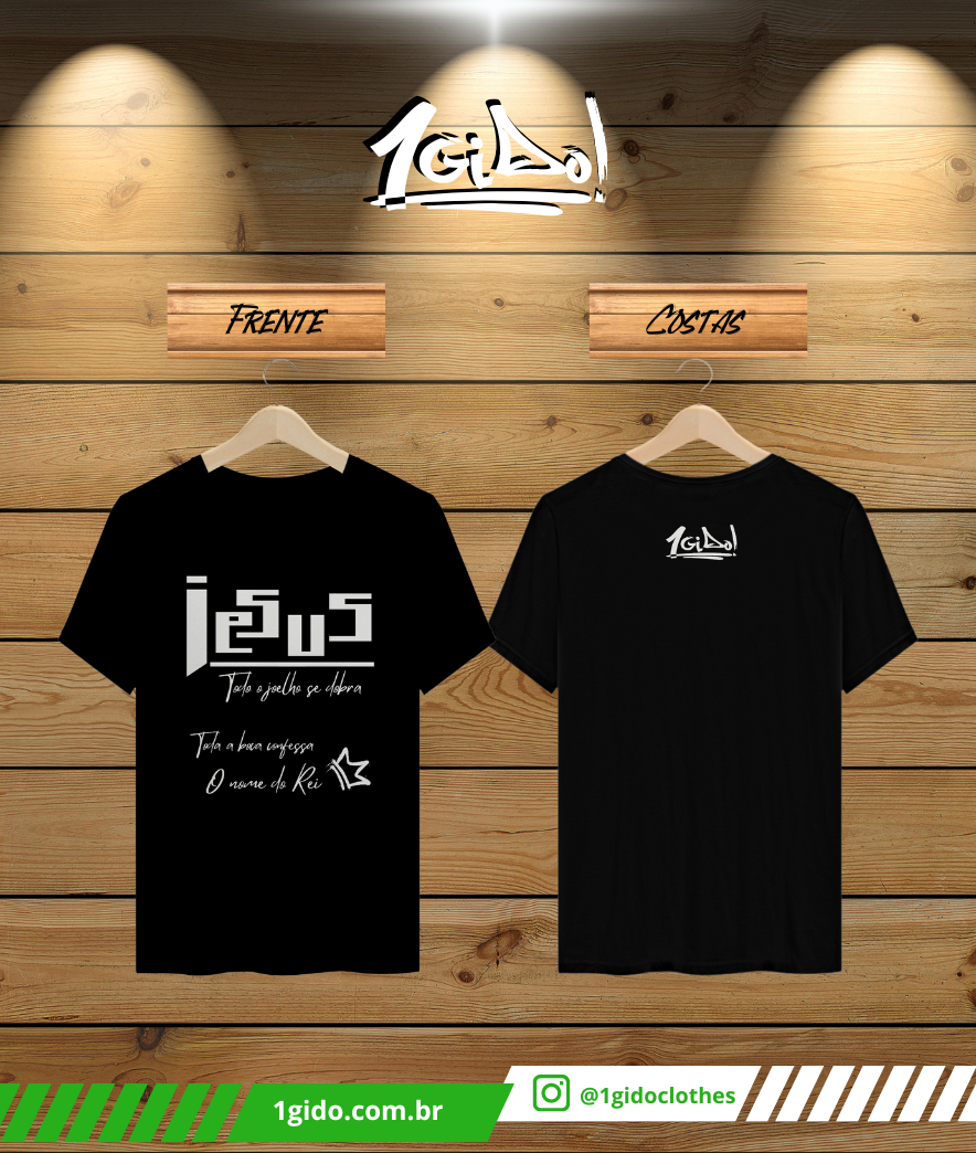 T-SHIRT Quality 1Gido - Masc | Estampa Frente - Jesus [Escuras]