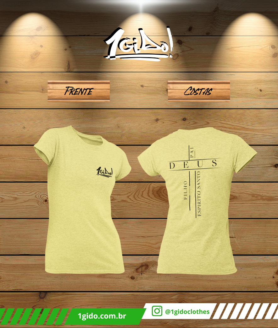 T-SHIRT 1Gido Estonada - Fem | Estampa Costas - Trindade [Colors]