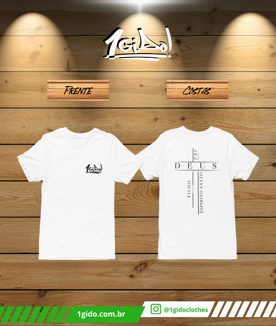 T-SHIRT Quality 1Gido - Masc | Estampa Costas - Trindade [Claras]