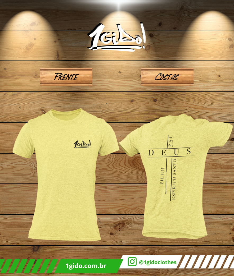 T-SHIRT 1Gido Estonada - Masc | Estampa Costas - Trindade [Colors]