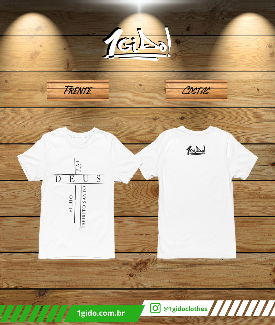 T-SHIRT Quality 1Gido - Masc  | Estampa Frente - Trindade [Claras]