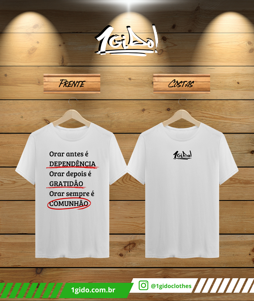 T-SHIRT Prime 1Gido - Masc | Estampa Frente - Ore [Branca]