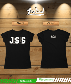 T-SHIRT Prime 1Gido - Fem | Estampa Frente - JESUS [Preta]