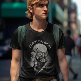 Nome do produto Camiseta Black SAbbath - Mascara