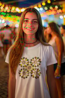Nome do produtoFloral, Camiseta Baby Long Quality