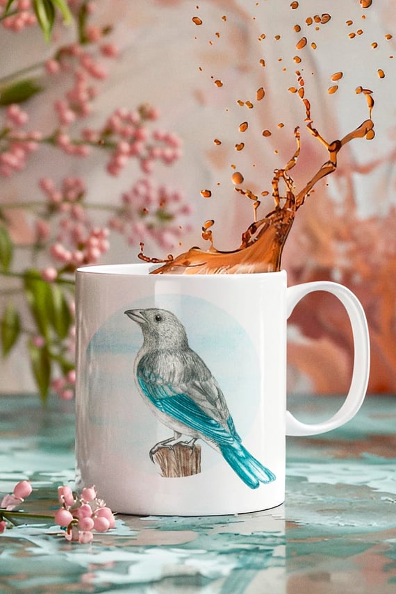 Caneca Sanhaço-cinzento