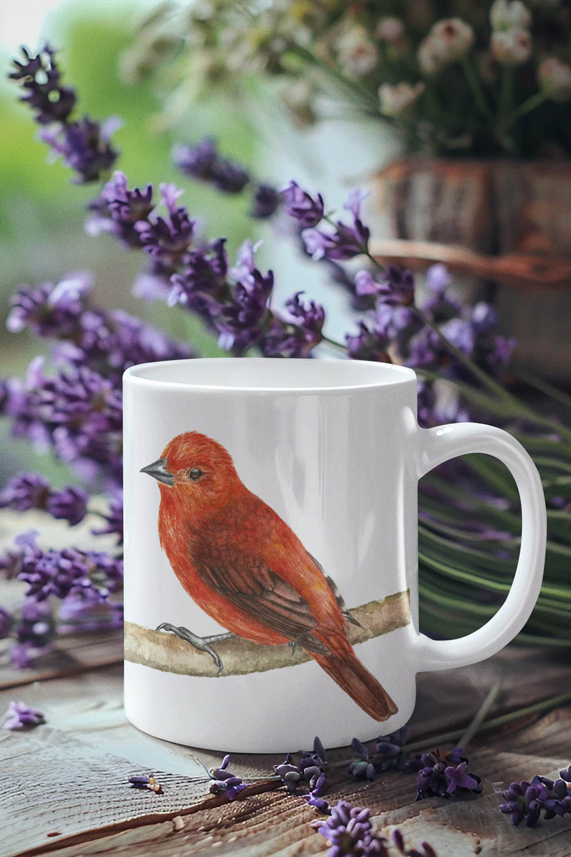 Caneca Sanhaço-de-fogo