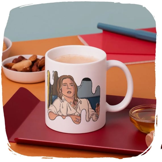 Caneca 320ml Ellart Carminha Toca pro Inferno, Motorista