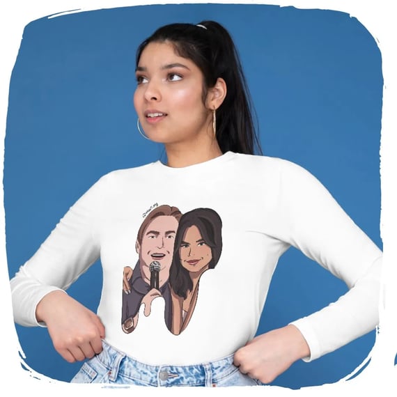 Moletom Fechado Ellart Faustão e Selena Gomez