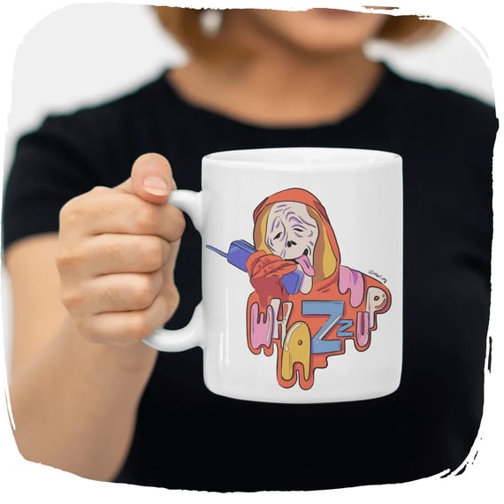 Caneca 320ml Ellart Todo Mundo Em Panico What's up