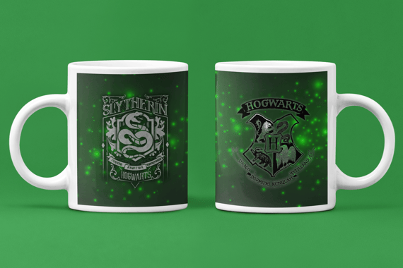 Caneca - BASIC - Harry Potter - Slytherin