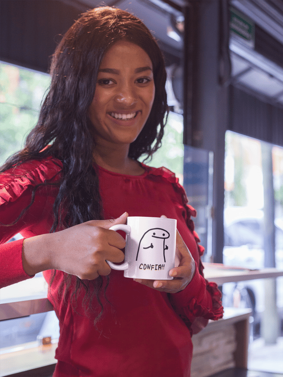 Caneca - Flork - CONFIA!