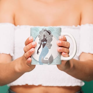 Nome do produto Coleção Ponto Cantado - Caneca Iemanjá