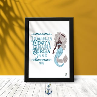Nome do produto Pôster Coleção Ponto Cantado - Iemanjá