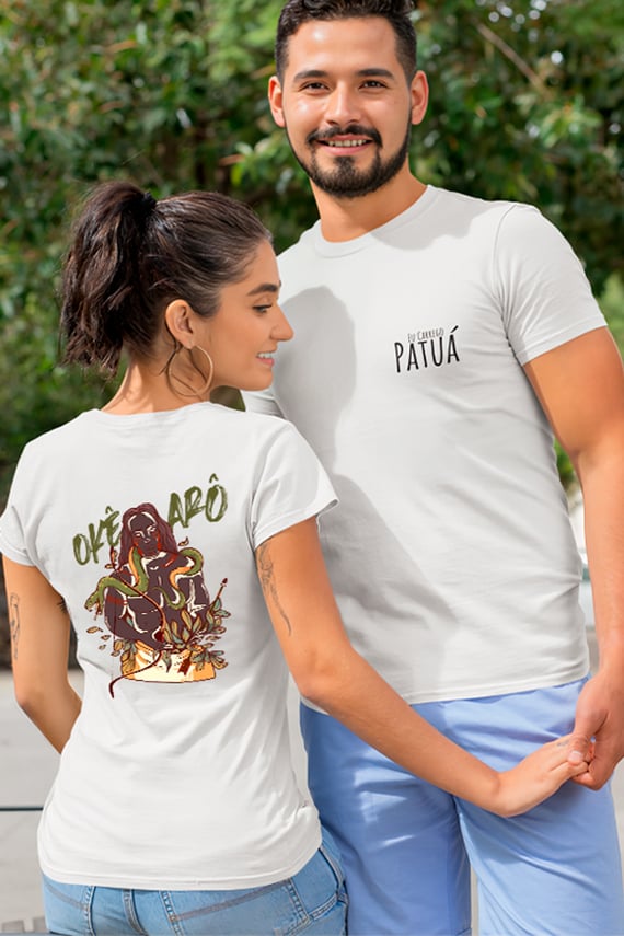 Coleção Orixás & Entidades - T-Shirt Classic Frente & Verso Oxóssi