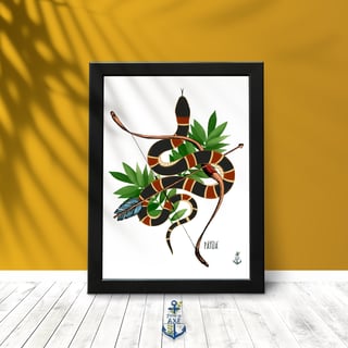 Nome do produto Pôster Coleção Símbolos & Elementos - Caboclo Cobra Coral