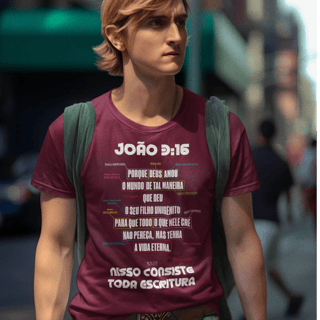 Nome do produto CAMISETA Amor imensuravel João 3:16 (Camiseta Masculina)