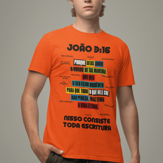 Nome do produto CAMISETA Amor imensuravel João 3:16 (Camiseta Masculina)