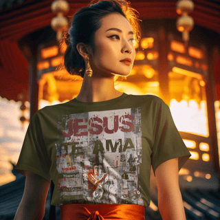 Nome do produto CAMISETA Jesus te Ama - (Camiseta Feminina)