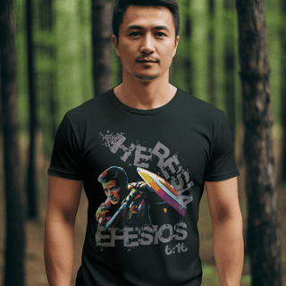 Nome do produto CAMISETA Destruidor de heresia - Efesios 6:16 (camiseta Masculina)