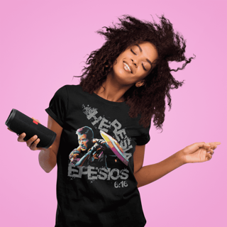 CAMISETA Destruidor de heresia - Efesios 6:16 (camiseta Feminina)
