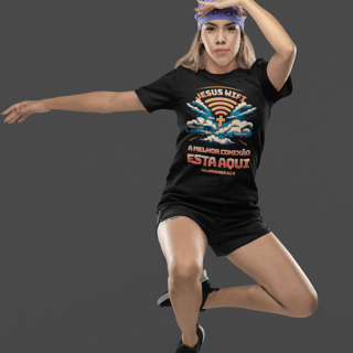 Nome do produto CAMISETA Jesus WIFI (Camisa Feminina)