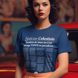 Nome do produto CAMISETA Boas novas (Camisa Feminina)