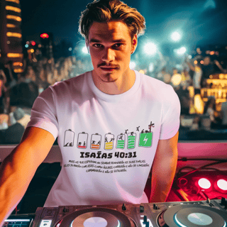 Nome do produto CAMISETA Isaías 40:31 - Forças renovadas (Camisa Masculina)