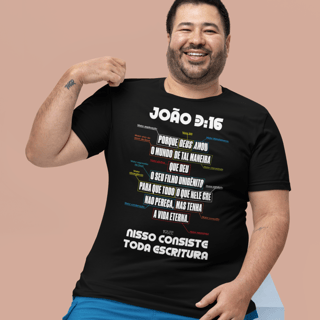 Nome do produto CAMISETA Amor imensuravel João 3:16 (Camiseta Masculina)
