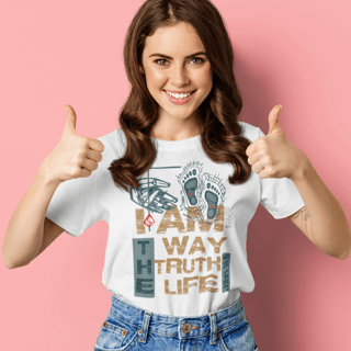 Nome do produto CAMISETA I am the way the truth and the life - John 14:6 (Camiseta Feminina)